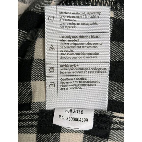 Carhartt Hamilton Flannel Plaid Shirt Womens Size M (8-10) Gray Heather #102260 - Picture 5 of 7